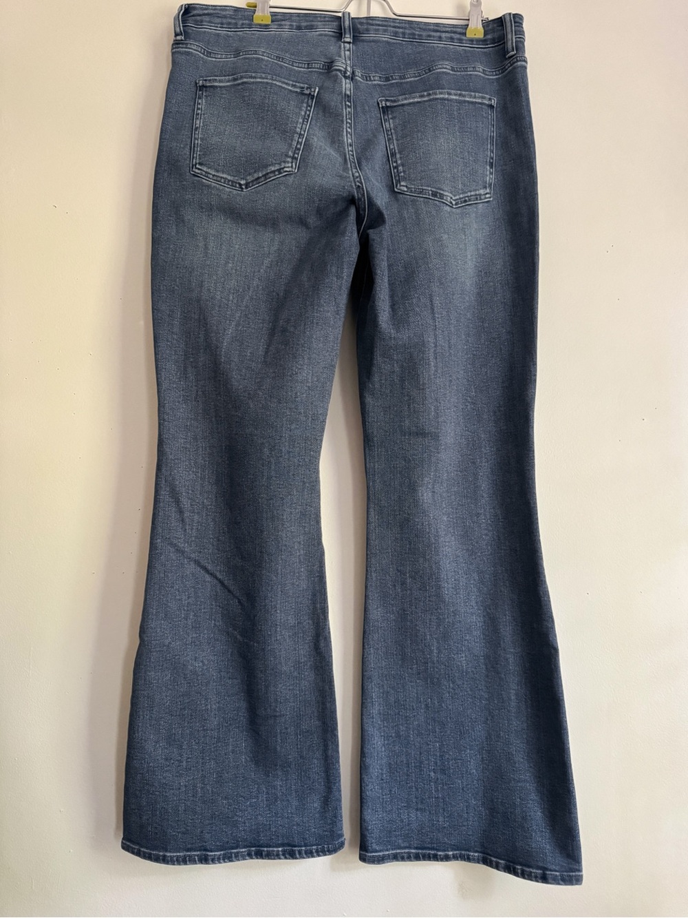 Quince Women's Medium Blue Flare Jeans - Picture 5 of 8